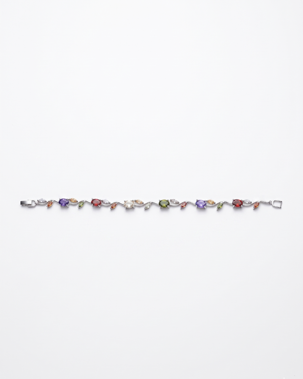 Multicolor Tulip Gemstone Bracelet