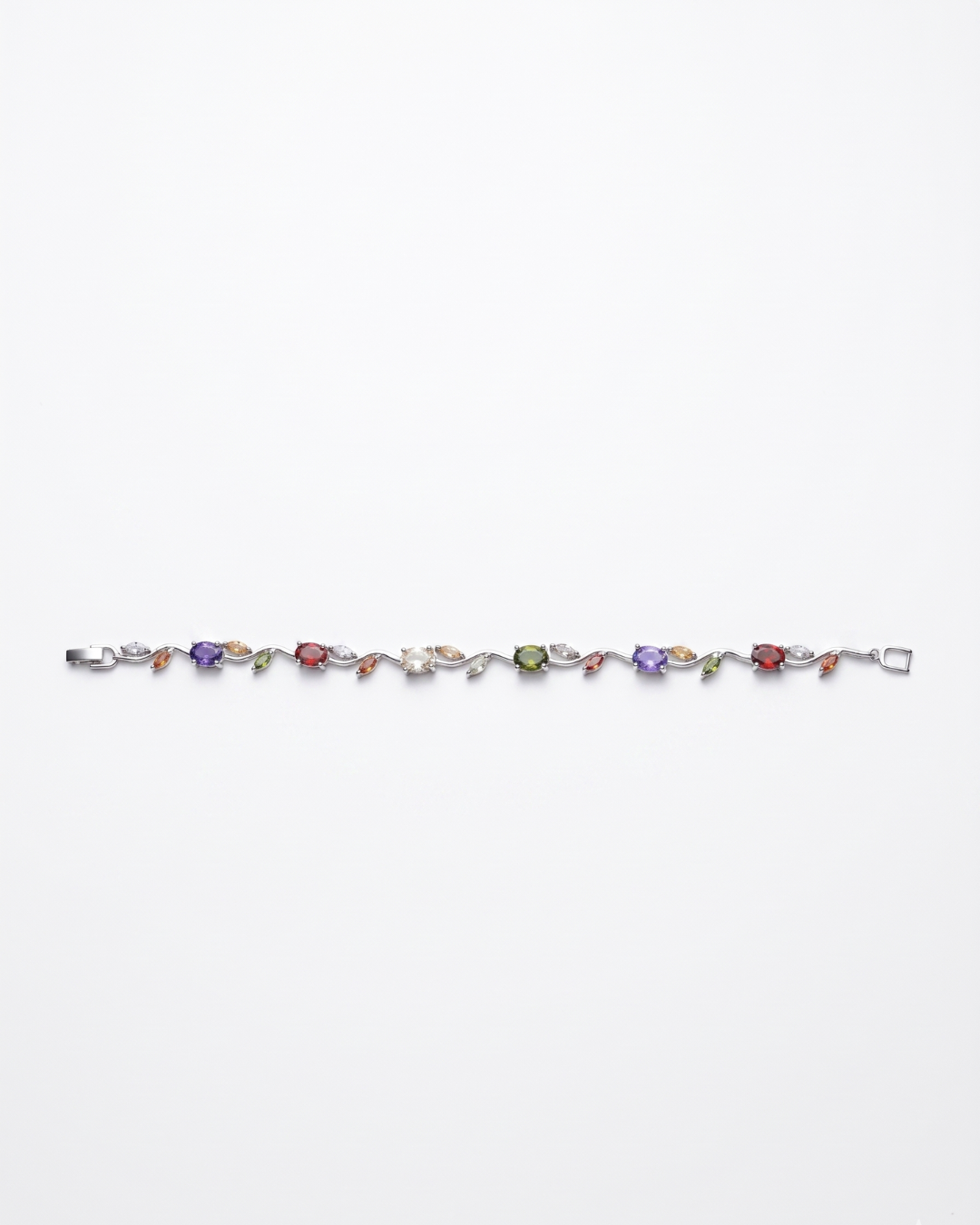 Multicolor Tulip Gemstone Bracelet