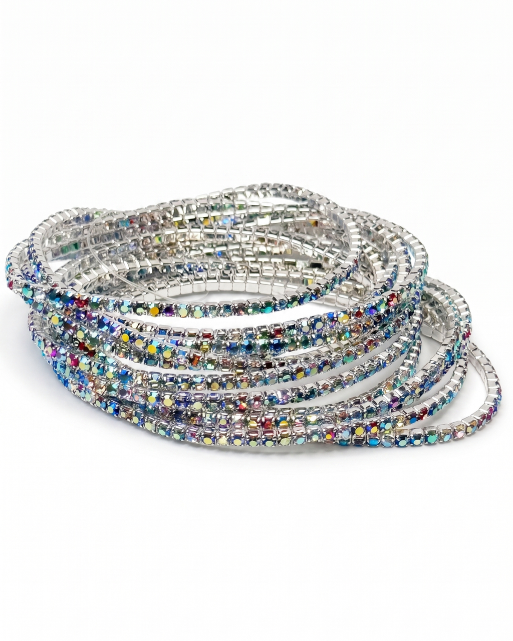 Korean Prism Multi Strand Crystal Bracelet