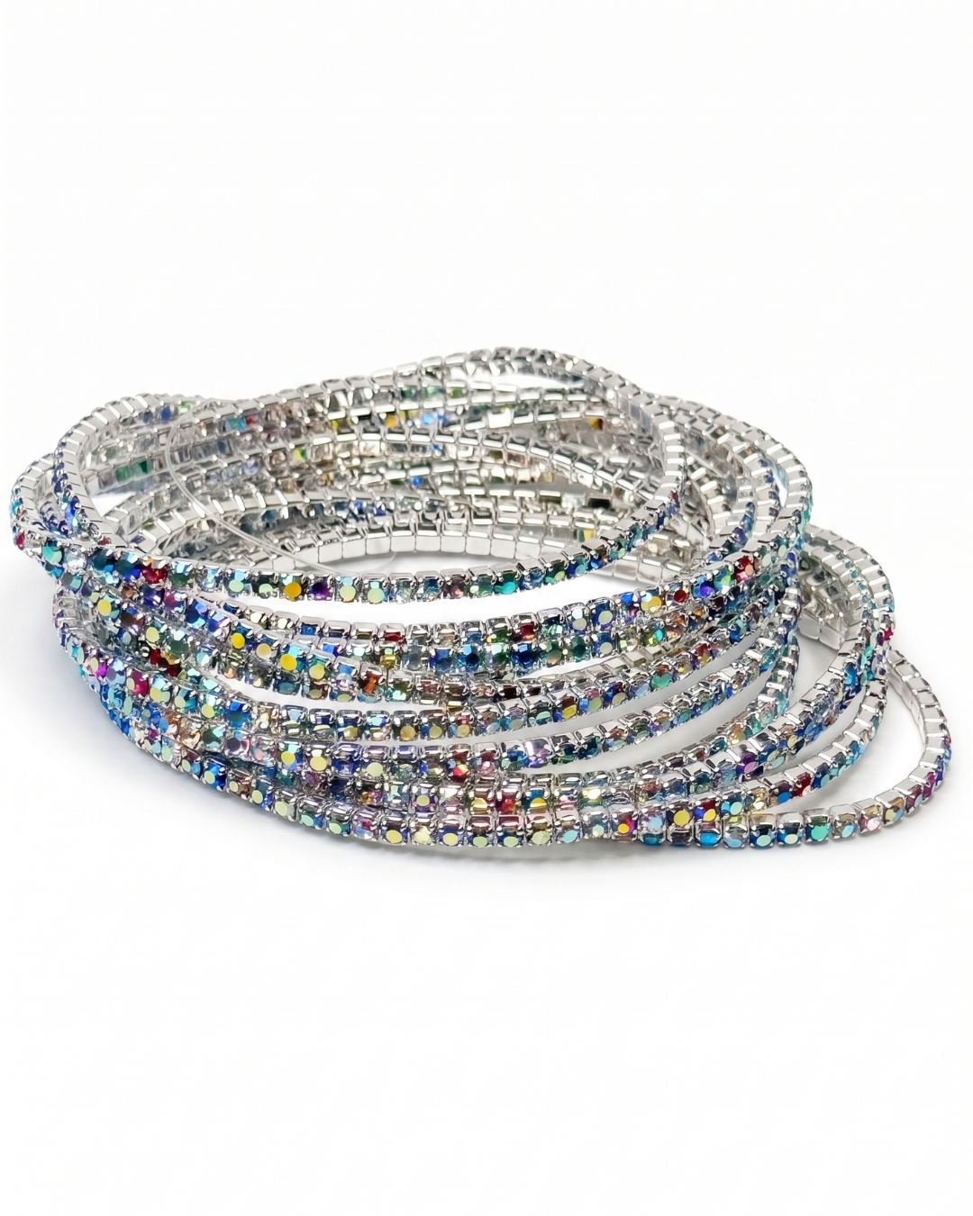 Korean Prism Multi Strand Crystal Bracelet