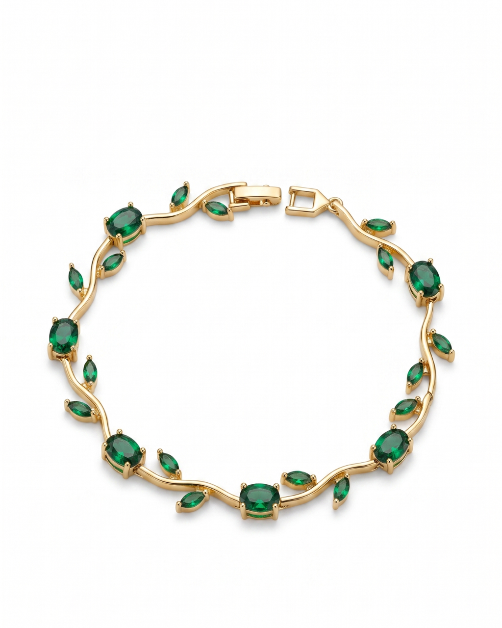 Korean Botanica Emerald Vine Bracelet