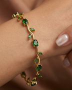 Korean Botanica Emerald Vine Bracelet