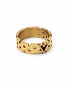 Matrix Chevron Band Ring