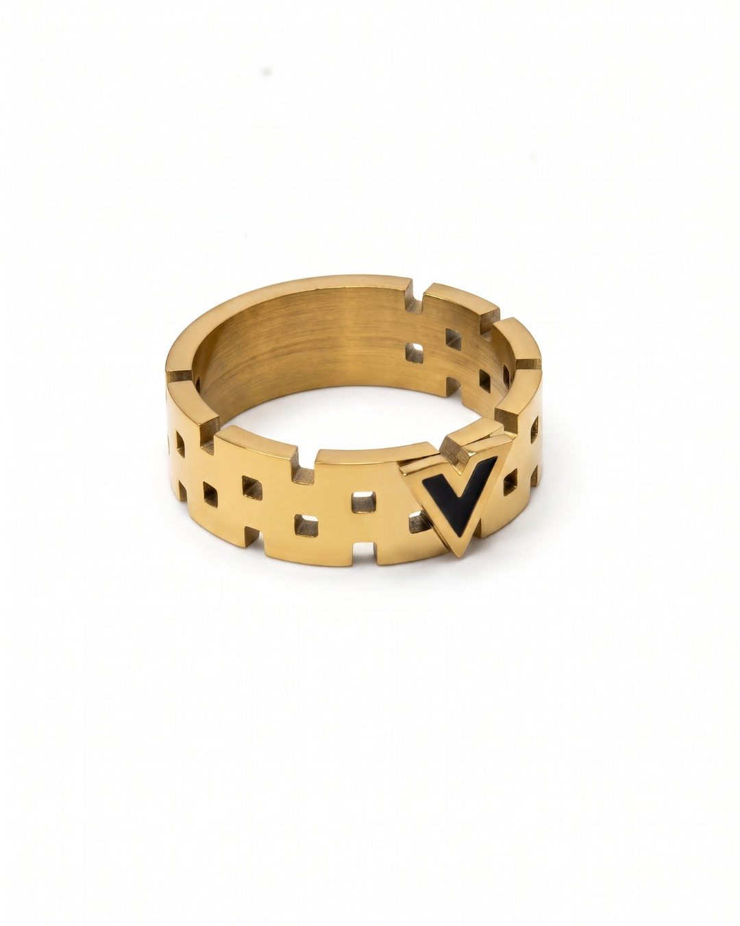 Matrix Chevron Band Ring