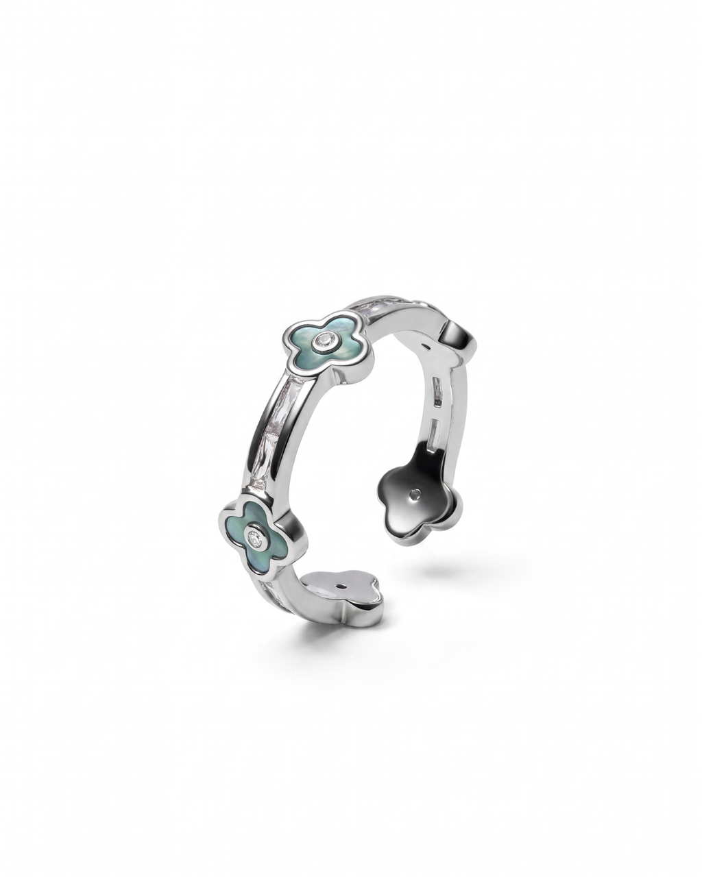 Mint Clover Ring