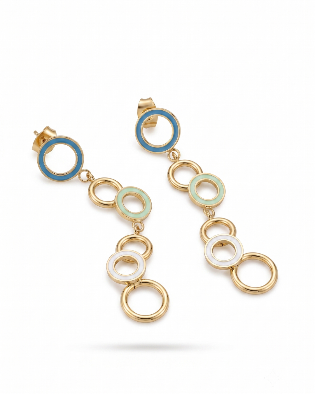 Cirque Enamel Drop Earrings
