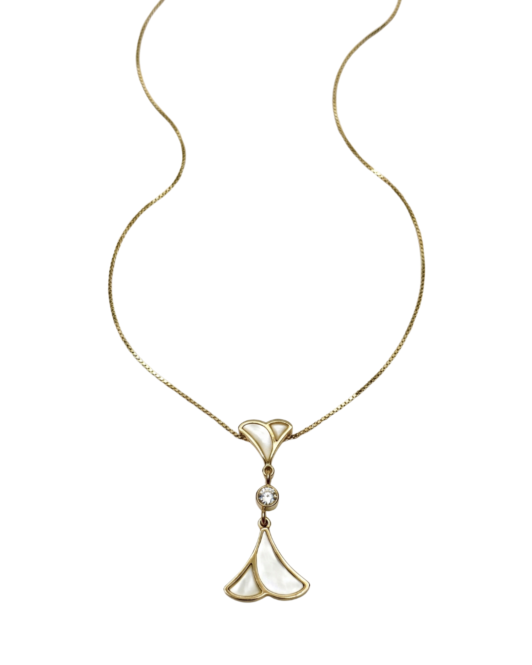 Lumina Mother of Pearl Drop Pendant Necklace