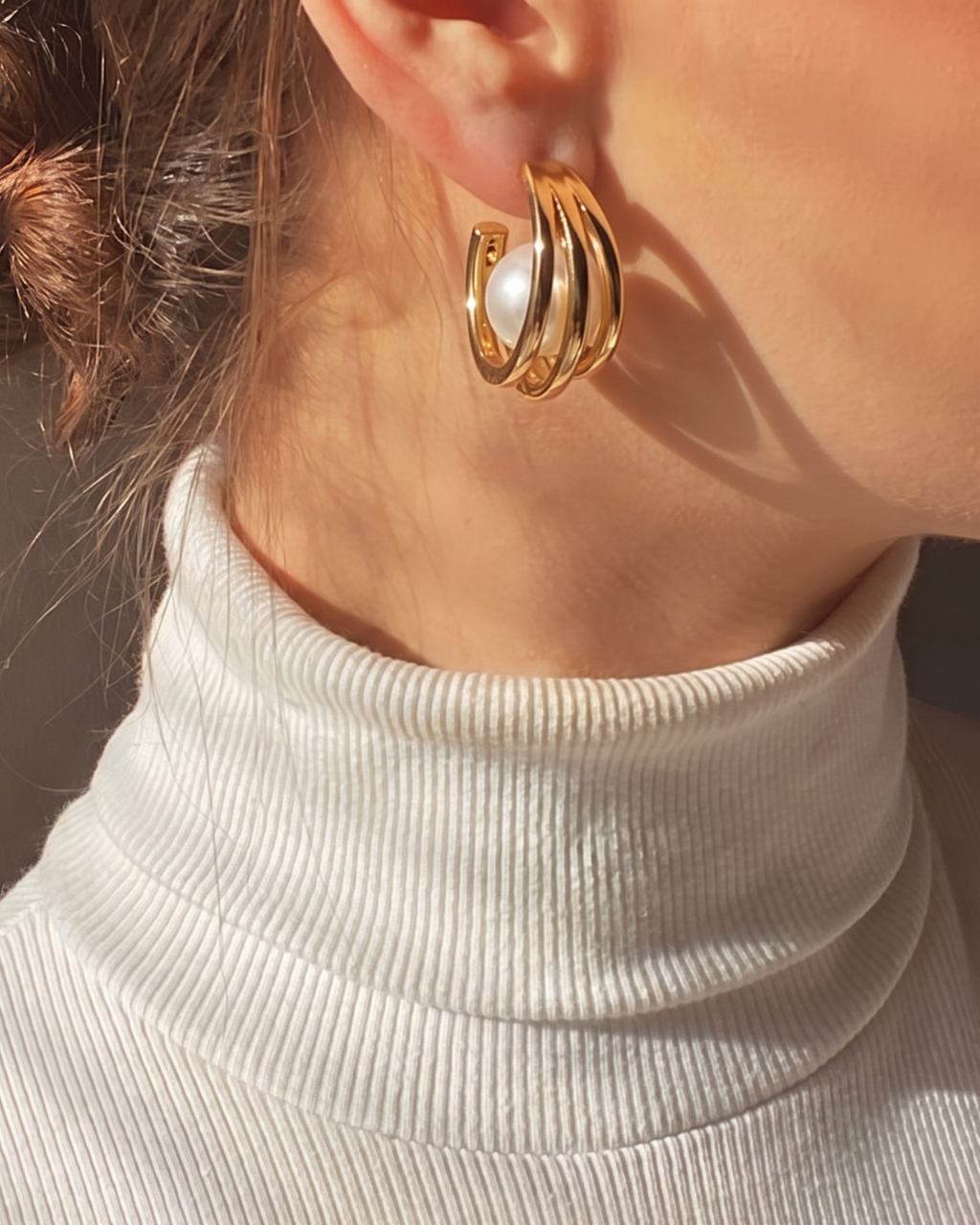 Pearl Hoops
