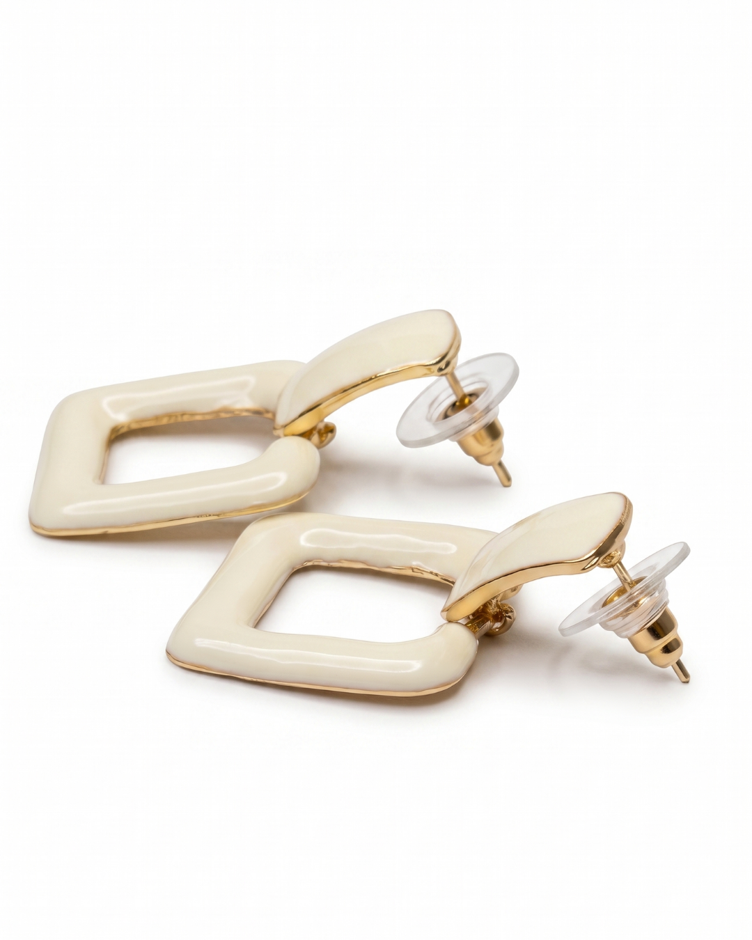 Enamel Drop Earrings