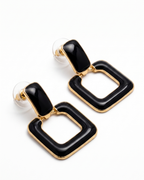 Enamel Drop Earrings