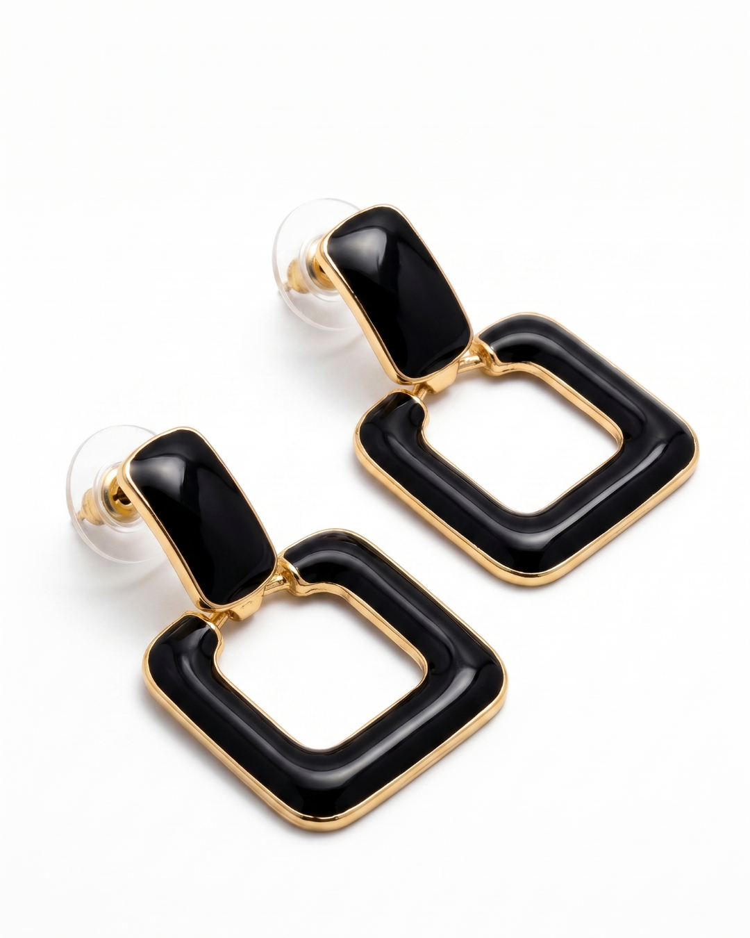 Enamel Drop Earrings