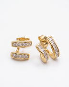 Dual Channel Crystal Studs