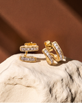 Dual Channel Crystal Studs