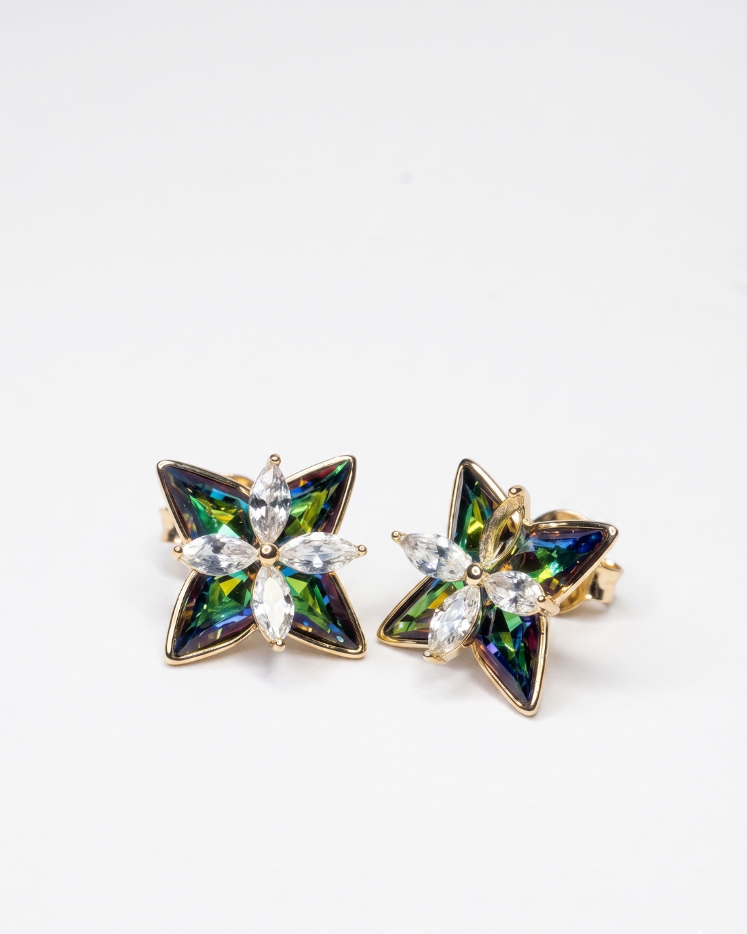 Korean Prism Crystal Studs