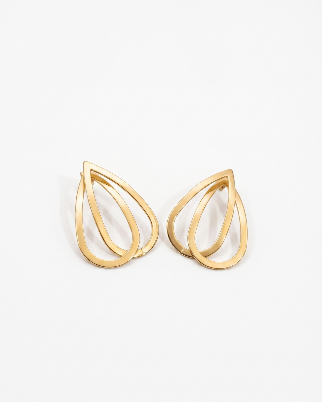 Dual Teardrop Open Studs
