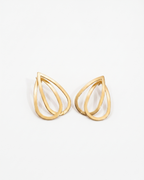 Dual Teardrop Open Studs
