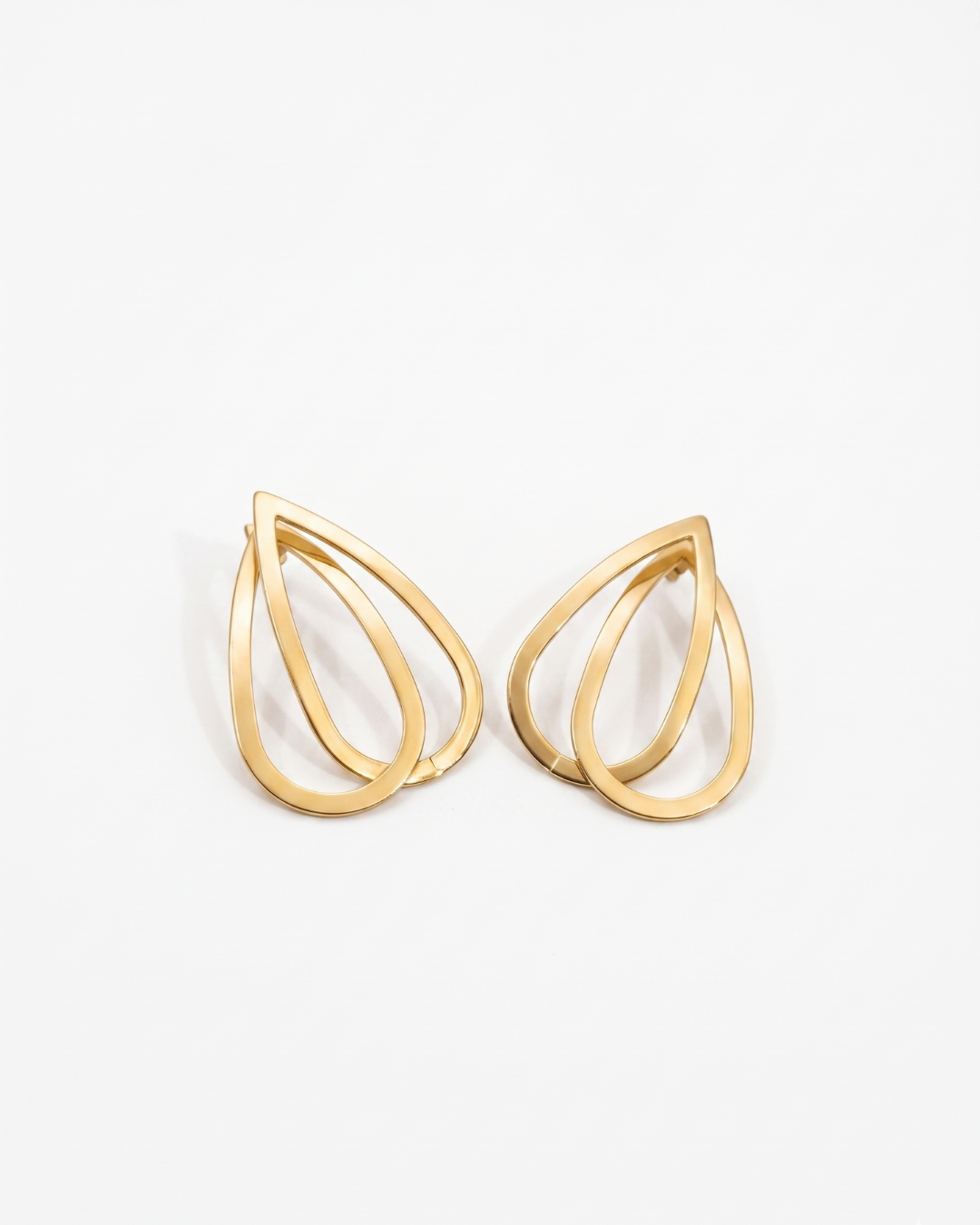 Dual Teardrop Open Studs