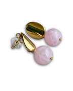 Marble Sphere Drop Earrings
