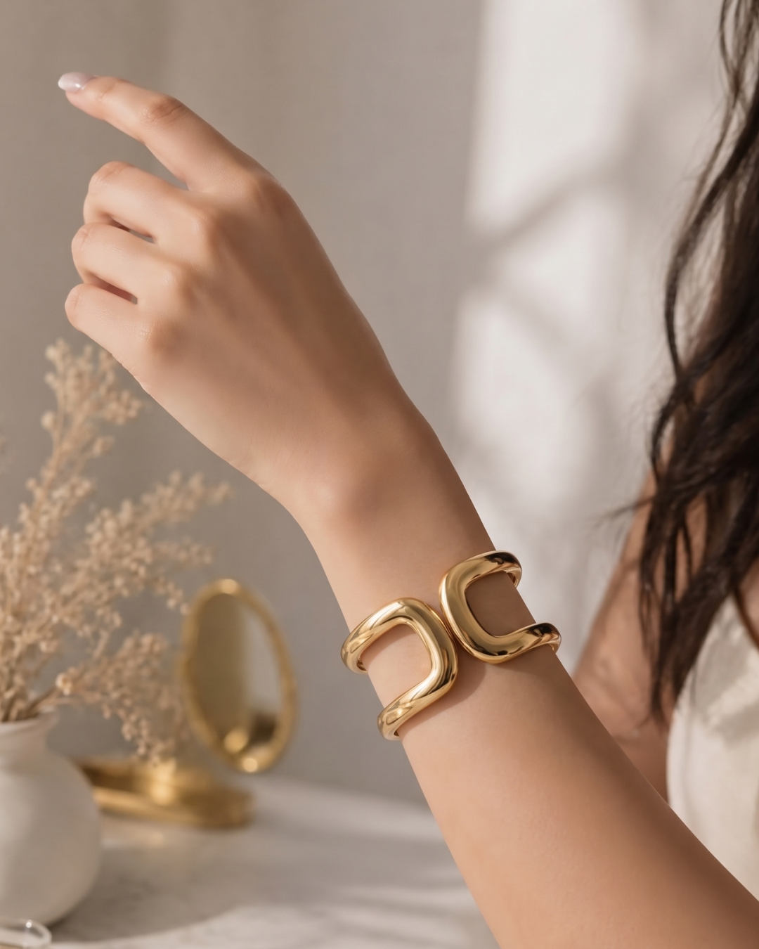 Orbit Open Cuff Bracelet