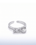 Bow Open Ring Silver