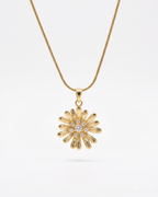 Daisy Crystal Pendant Necklace