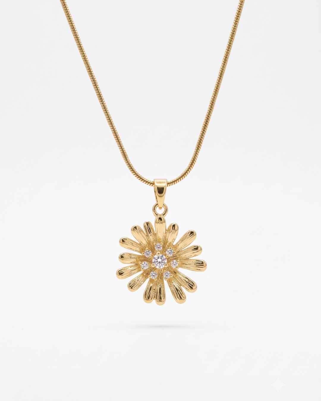 Daisy Crystal Pendant Necklace